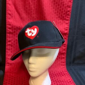 Ty Black & Red Cap